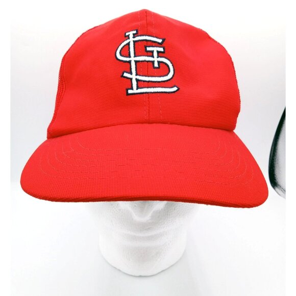 Hat St. Louis Cardinals Red Mesh Baseball Cap Vintage Snapback One Size Sports - Picture 1 of 14